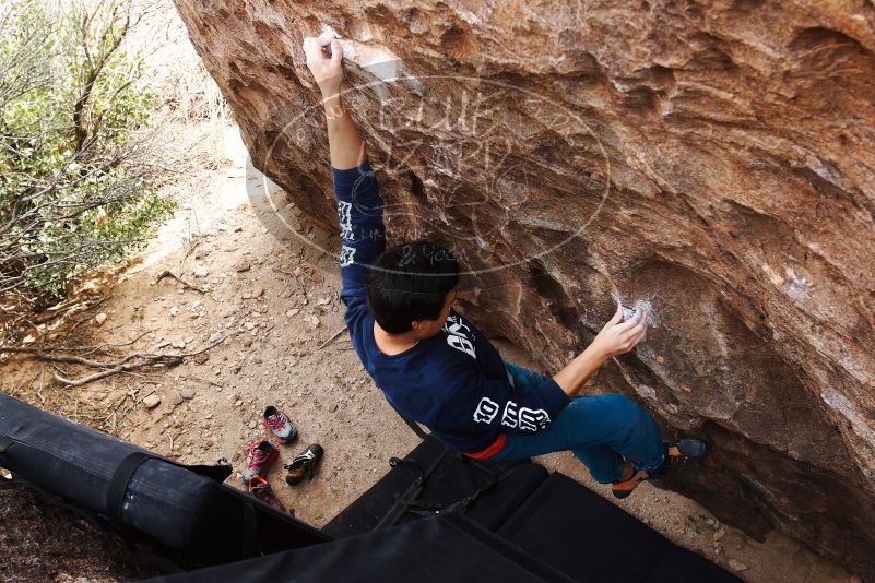 Bouldering in Hueco Tanks on 11/22/2018 with Blue Lizard Climbing and Yoga

Filename: SRM_20181122_1228250.jpg
Aperture: f/5.6
Shutter Speed: 1/250
Body: Canon EOS-1D Mark II
Lens: Canon EF 16-35mm f/2.8 L