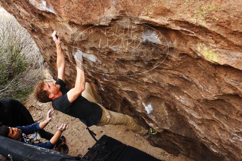 Bouldering in Hueco Tanks on 11/22/2018 with Blue Lizard Climbing and Yoga

Filename: SRM_20181122_1255230.jpg
Aperture: f/5.6
Shutter Speed: 1/400
Body: Canon EOS-1D Mark II
Lens: Canon EF 16-35mm f/2.8 L