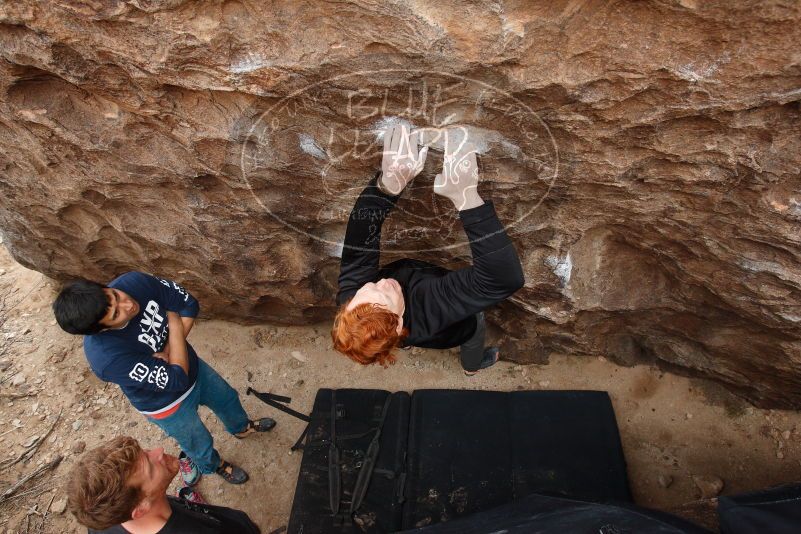 Bouldering in Hueco Tanks on 11/22/2018 with Blue Lizard Climbing and Yoga

Filename: SRM_20181122_1257460.jpg
Aperture: f/5.6
Shutter Speed: 1/250
Body: Canon EOS-1D Mark II
Lens: Canon EF 16-35mm f/2.8 L