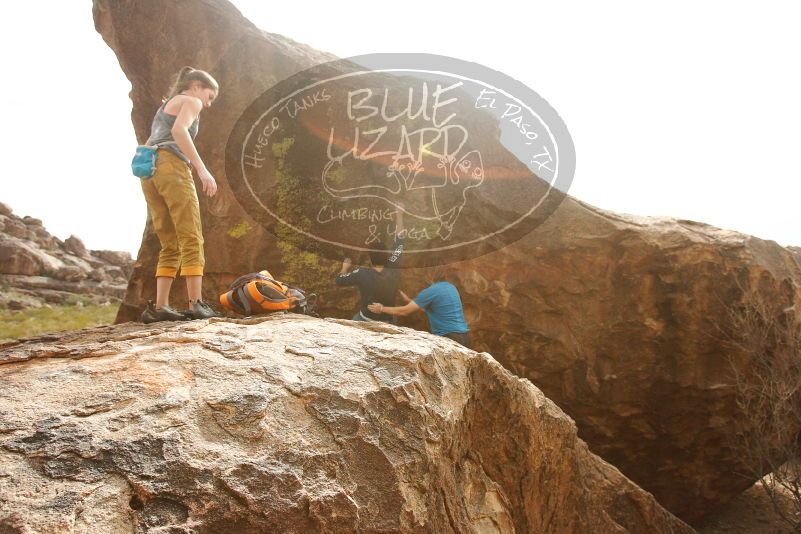 Bouldering in Hueco Tanks on 11/22/2018 with Blue Lizard Climbing and Yoga

Filename: SRM_20181122_1313290.jpg
Aperture: f/5.6
Shutter Speed: 1/3200
Body: Canon EOS-1D Mark II
Lens: Canon EF 16-35mm f/2.8 L