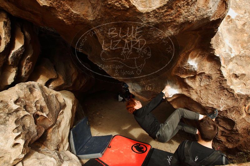 Bouldering in Hueco Tanks on 11/22/2018 with Blue Lizard Climbing and Yoga

Filename: SRM_20181122_1314170.jpg
Aperture: f/5.6
Shutter Speed: 1/800
Body: Canon EOS-1D Mark II
Lens: Canon EF 16-35mm f/2.8 L