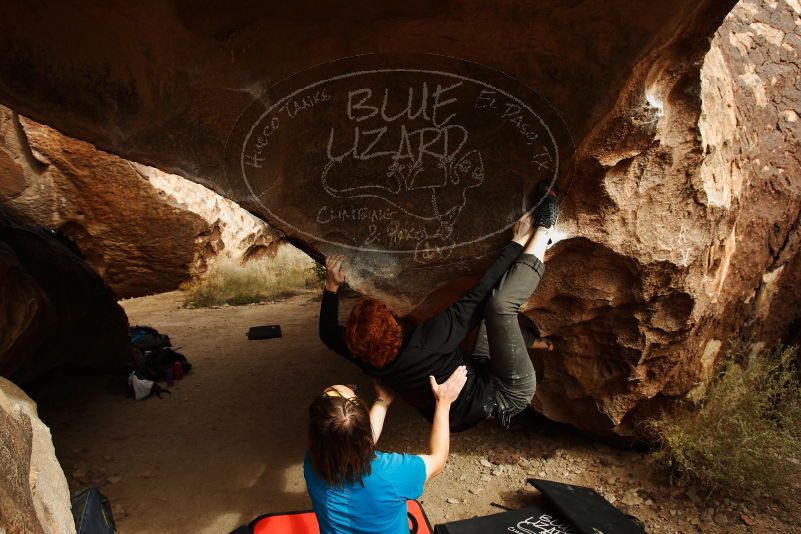 Bouldering in Hueco Tanks on 11/22/2018 with Blue Lizard Climbing and Yoga

Filename: SRM_20181122_1320010.jpg
Aperture: f/5.6
Shutter Speed: 1/800
Body: Canon EOS-1D Mark II
Lens: Canon EF 16-35mm f/2.8 L