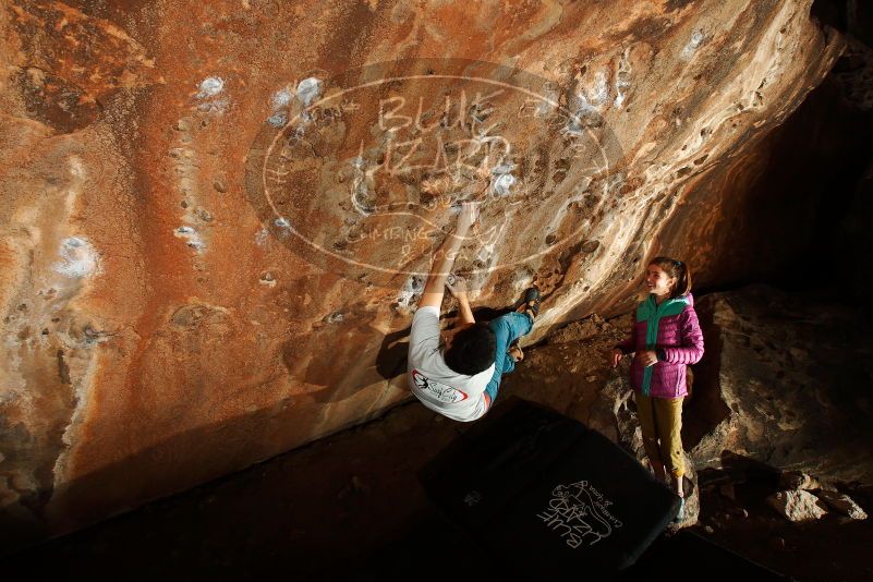 Bouldering in Hueco Tanks on 11/22/2018 with Blue Lizard Climbing and Yoga

Filename: SRM_20181122_1448470.jpg
Aperture: f/8.0
Shutter Speed: 1/250
Body: Canon EOS-1D Mark II
Lens: Canon EF 16-35mm f/2.8 L