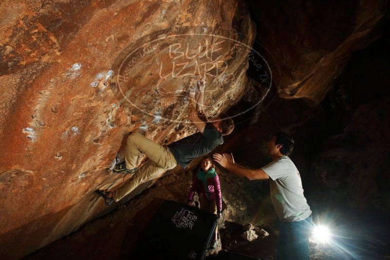 Bouldering in Hueco Tanks on 11/22/2018 with Blue Lizard Climbing and Yoga

Filename: SRM_20181122_1451170.jpg
Aperture: f/8.0
Shutter Speed: 1/250
Body: Canon EOS-1D Mark II
Lens: Canon EF 16-35mm f/2.8 L