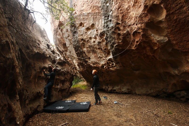 Bouldering in Hueco Tanks on 11/22/2018 with Blue Lizard Climbing and Yoga

Filename: SRM_20181122_1519090.jpg
Aperture: f/4.0
Shutter Speed: 1/200
Body: Canon EOS-1D Mark II
Lens: Canon EF 16-35mm f/2.8 L