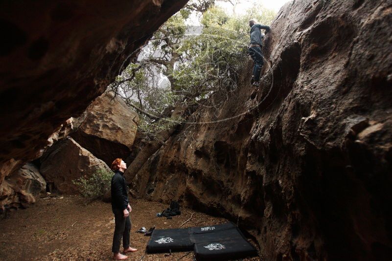 Bouldering in Hueco Tanks on 11/22/2018 with Blue Lizard Climbing and Yoga

Filename: SRM_20181122_1536480.jpg
Aperture: f/2.8
Shutter Speed: 1/320
Body: Canon EOS-1D Mark II
Lens: Canon EF 16-35mm f/2.8 L