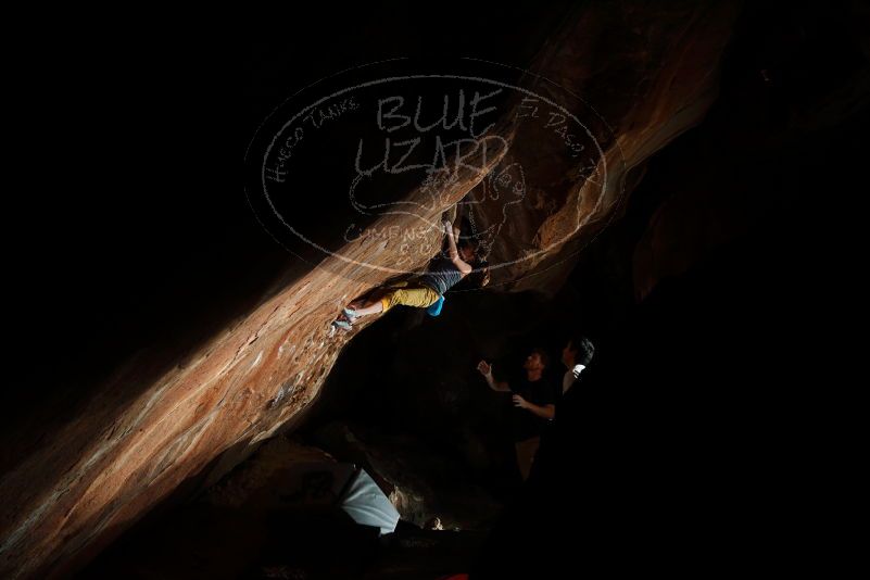 Bouldering in Hueco Tanks on 11/22/2018 with Blue Lizard Climbing and Yoga

Filename: SRM_20181122_1546280.jpg
Aperture: f/8.0
Shutter Speed: 1/250
Body: Canon EOS-1D Mark II
Lens: Canon EF 16-35mm f/2.8 L