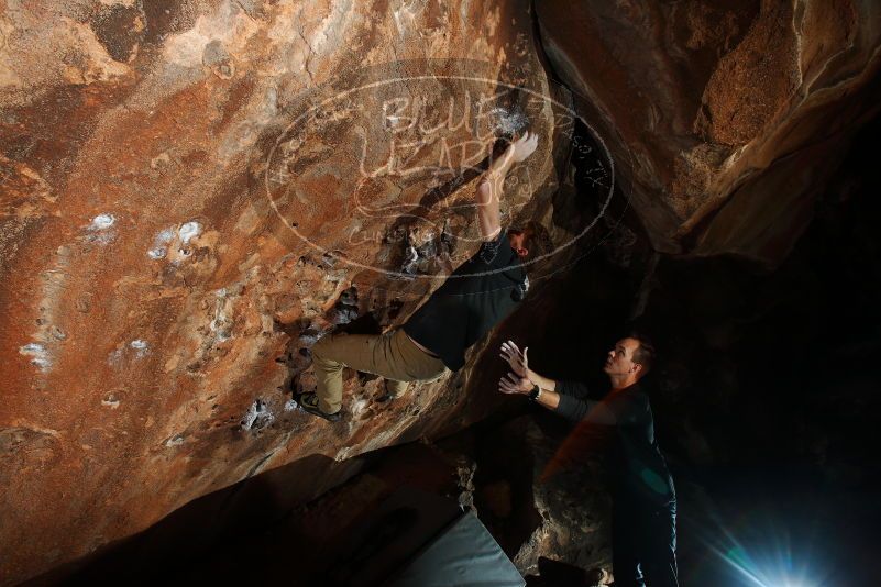 Bouldering in Hueco Tanks on 11/22/2018 with Blue Lizard Climbing and Yoga

Filename: SRM_20181122_1604390.jpg
Aperture: f/8.0
Shutter Speed: 1/250
Body: Canon EOS-1D Mark II
Lens: Canon EF 16-35mm f/2.8 L