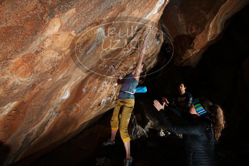 Bouldering in Hueco Tanks on 11/22/2018 with Blue Lizard Climbing and Yoga

Filename: SRM_20181122_1612150.jpg
Aperture: f/8.0
Shutter Speed: 1/250
Body: Canon EOS-1D Mark II
Lens: Canon EF 16-35mm f/2.8 L