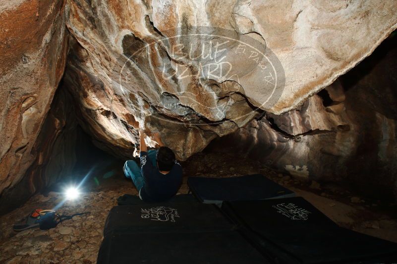 Bouldering in Hueco Tanks on 11/22/2018 with Blue Lizard Climbing and Yoga

Filename: SRM_20181122_1621340.jpg
Aperture: f/8.0
Shutter Speed: 1/250
Body: Canon EOS-1D Mark II
Lens: Canon EF 16-35mm f/2.8 L