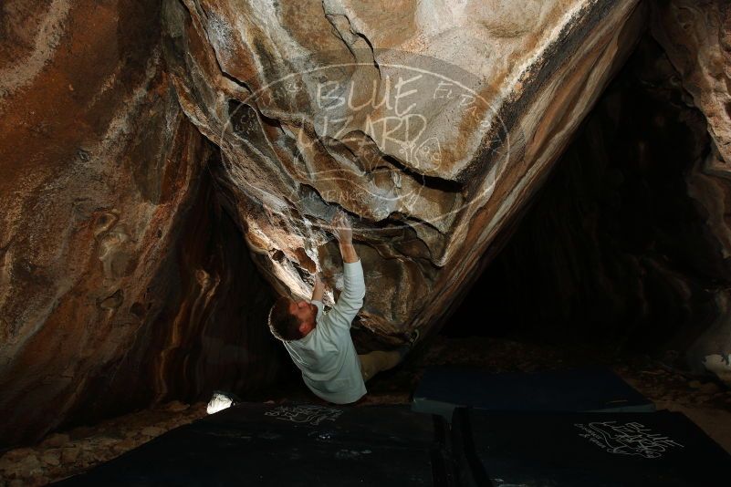 Bouldering in Hueco Tanks on 11/22/2018 with Blue Lizard Climbing and Yoga

Filename: SRM_20181122_1638570.jpg
Aperture: f/8.0
Shutter Speed: 1/250
Body: Canon EOS-1D Mark II
Lens: Canon EF 16-35mm f/2.8 L