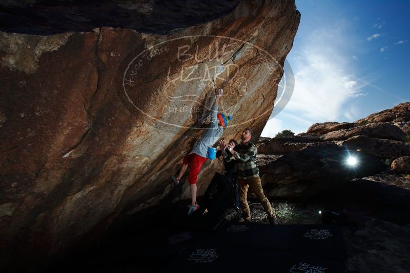 Bouldering in Hueco Tanks on 11/20/2018 with Blue Lizard Climbing and Yoga

Filename: SRM_20181120_1428160.jpg
Aperture: f/7.1
Shutter Speed: 1/250
Body: Canon EOS-1D Mark II
Lens: Canon EF 16-35mm f/2.8 L