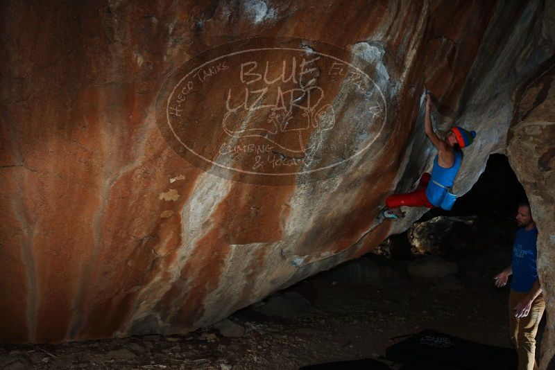 Bouldering in Hueco Tanks on 11/20/2018 with Blue Lizard Climbing and Yoga

Filename: SRM_20181120_1523380.jpg
Aperture: f/8.0
Shutter Speed: 1/250
Body: Canon EOS-1D Mark II
Lens: Canon EF 16-35mm f/2.8 L