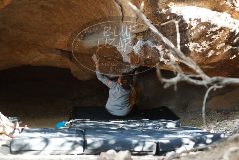 Bouldering in Hueco Tanks on 11/19/2018 with Blue Lizard Climbing and Yoga

Filename: SRM_20181119_1534320.jpg
Aperture: f/2.8
Shutter Speed: 1/250
Body: Canon EOS-1D Mark II
Lens: Canon EF 50mm f/1.8 II