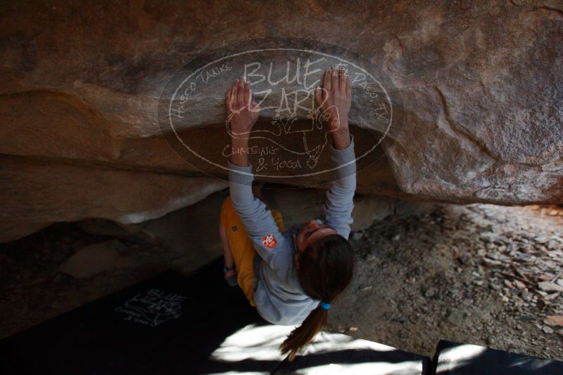 Bouldering in Hueco Tanks on 11/19/2018 with Blue Lizard Climbing and Yoga

Filename: SRM_20181119_1612280.jpg
Aperture: f/2.8
Shutter Speed: 1/250
Body: Canon EOS-1D Mark II
Lens: Canon EF 16-35mm f/2.8 L