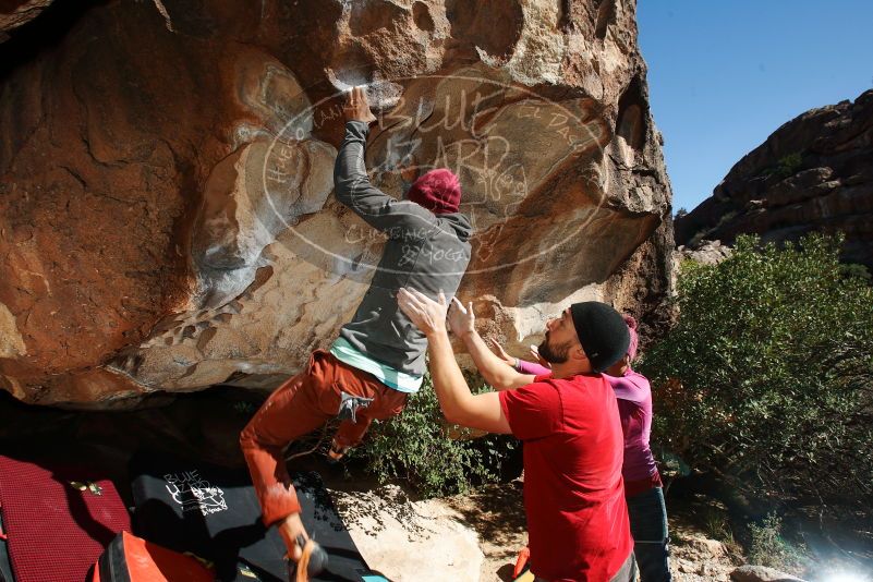 Bouldering in Hueco Tanks on 11/09/2018 with Blue Lizard Climbing and Yoga

Filename: SRM_20181109_1324410.jpg
Aperture: f/8.0
Shutter Speed: 1/250
Body: Canon EOS-1D Mark II
Lens: Canon EF 16-35mm f/2.8 L