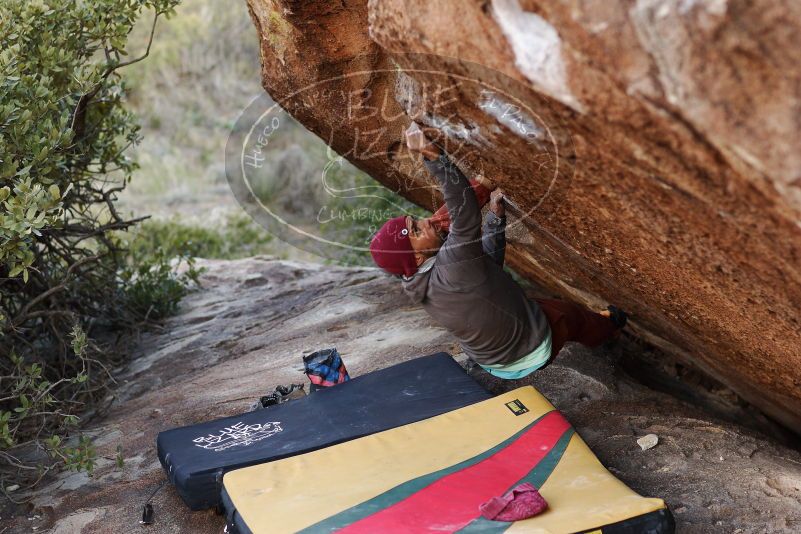 Bouldering in Hueco Tanks on 11/09/2018 with Blue Lizard Climbing and Yoga

Filename: SRM_20181109_1703180.jpg
Aperture: f/2.8
Shutter Speed: 1/500
Body: Canon EOS-1D Mark II
Lens: Canon EF 85mm f/1.2 L II