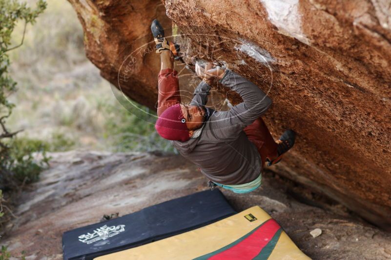 Bouldering in Hueco Tanks on 11/09/2018 with Blue Lizard Climbing and Yoga

Filename: SRM_20181109_1713410.jpg
Aperture: f/2.8
Shutter Speed: 1/400
Body: Canon EOS-1D Mark II
Lens: Canon EF 85mm f/1.2 L II