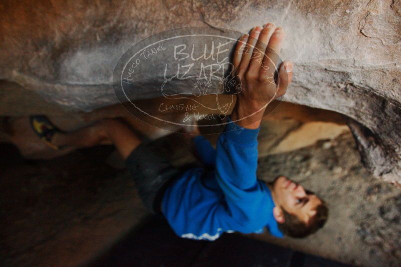 Bouldering in Hueco Tanks on 12/01/2018 with Blue Lizard Climbing and Yoga

Filename: SRM_20181201_1102410.jpg
Aperture: f/2.8
Shutter Speed: 1/125
Body: Canon EOS-1D Mark II
Lens: Canon EF 16-35mm f/2.8 L