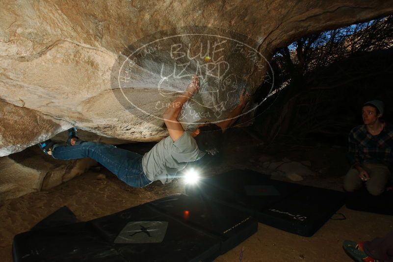 Bouldering in Hueco Tanks on 12/01/2018 with Blue Lizard Climbing and Yoga

Filename: SRM_20181201_1114530.jpg
Aperture: f/8.0
Shutter Speed: 1/250
Body: Canon EOS-1D Mark II
Lens: Canon EF 16-35mm f/2.8 L