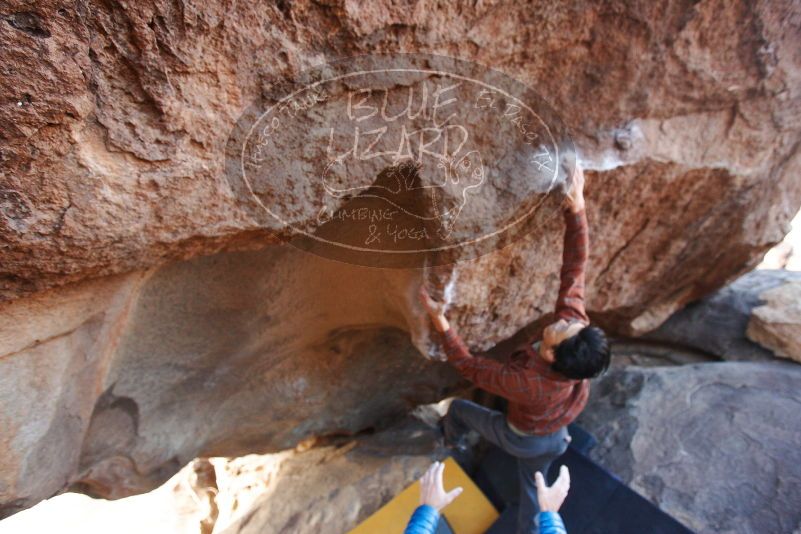 Bouldering in Hueco Tanks on 12/01/2018 with Blue Lizard Climbing and Yoga

Filename: SRM_20181201_1325430.jpg
Aperture: f/3.2
Shutter Speed: 1/250
Body: Canon EOS-1D Mark II
Lens: Canon EF 16-35mm f/2.8 L