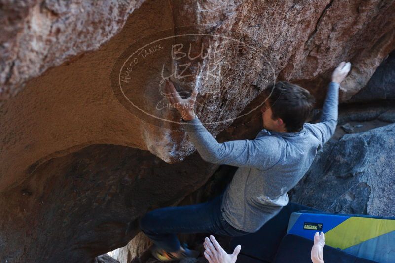 Bouldering in Hueco Tanks on 12/01/2018 with Blue Lizard Climbing and Yoga

Filename: SRM_20181201_1330110.jpg
Aperture: f/4.0
Shutter Speed: 1/250
Body: Canon EOS-1D Mark II
Lens: Canon EF 50mm f/1.8 II