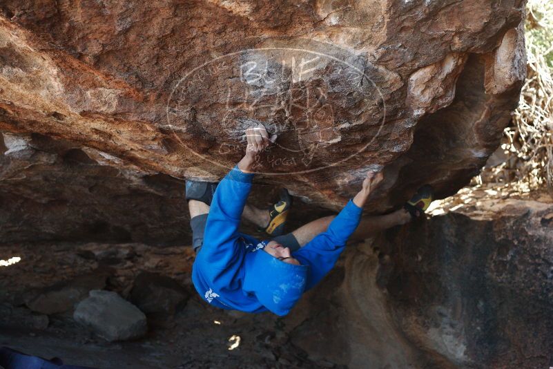 Bouldering in Hueco Tanks on 12/01/2018 with Blue Lizard Climbing and Yoga

Filename: SRM_20181201_1352220.jpg
Aperture: f/4.0
Shutter Speed: 1/400
Body: Canon EOS-1D Mark II
Lens: Canon EF 50mm f/1.8 II