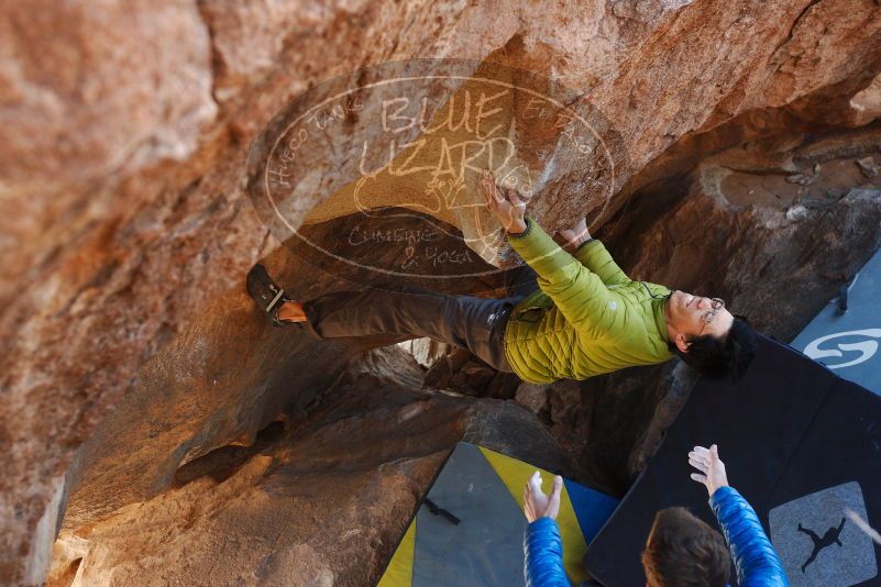 Bouldering in Hueco Tanks on 12/01/2018 with Blue Lizard Climbing and Yoga

Filename: SRM_20181201_1431551.jpg
Aperture: f/4.0
Shutter Speed: 1/250
Body: Canon EOS-1D Mark II
Lens: Canon EF 50mm f/1.8 II