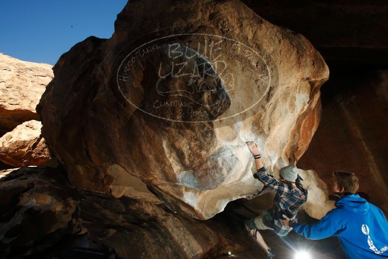 Bouldering in Hueco Tanks on 12/01/2018 with Blue Lizard Climbing and Yoga

Filename: SRM_20181201_1526560.jpg
Aperture: f/8.0
Shutter Speed: 1/250
Body: Canon EOS-1D Mark II
Lens: Canon EF 16-35mm f/2.8 L