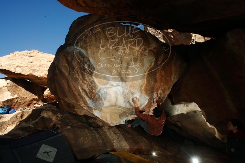 Bouldering in Hueco Tanks on 12/01/2018 with Blue Lizard Climbing and Yoga

Filename: SRM_20181201_1534100.jpg
Aperture: f/8.0
Shutter Speed: 1/250
Body: Canon EOS-1D Mark II
Lens: Canon EF 16-35mm f/2.8 L