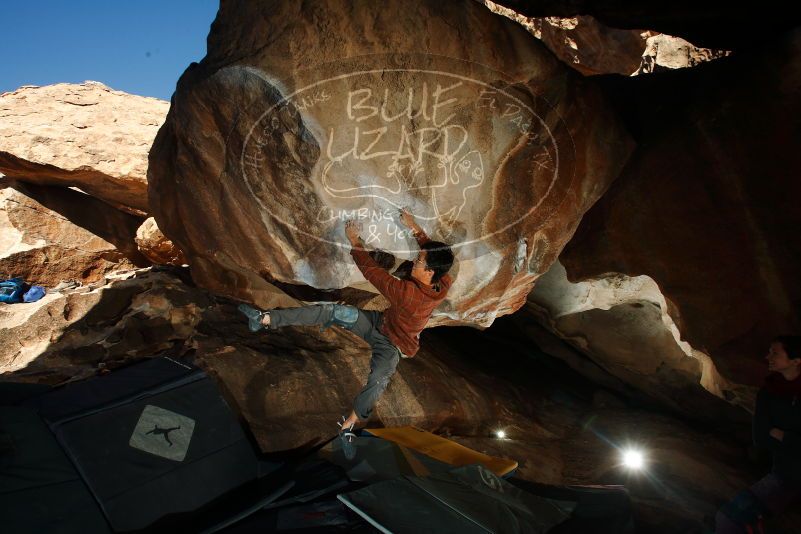 Bouldering in Hueco Tanks on 12/01/2018 with Blue Lizard Climbing and Yoga

Filename: SRM_20181201_1534280.jpg
Aperture: f/8.0
Shutter Speed: 1/250
Body: Canon EOS-1D Mark II
Lens: Canon EF 16-35mm f/2.8 L