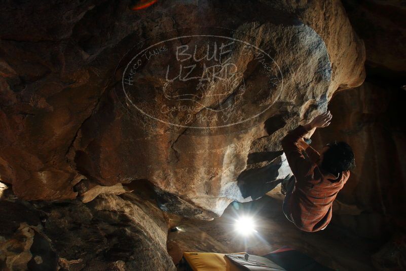 Bouldering in Hueco Tanks on 12/01/2018 with Blue Lizard Climbing and Yoga

Filename: SRM_20181201_1617120.jpg
Aperture: f/8.0
Shutter Speed: 1/250
Body: Canon EOS-1D Mark II
Lens: Canon EF 16-35mm f/2.8 L