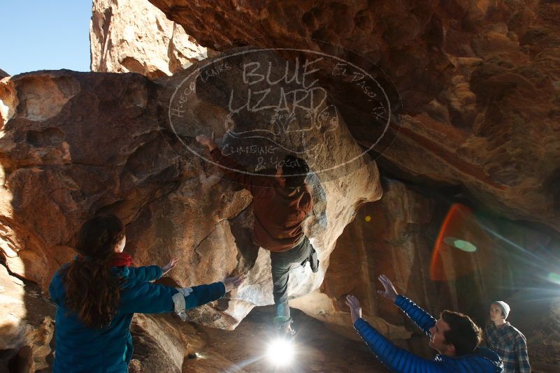 Bouldering in Hueco Tanks on 12/01/2018 with Blue Lizard Climbing and Yoga

Filename: SRM_20181201_1617280.jpg
Aperture: f/8.0
Shutter Speed: 1/250
Body: Canon EOS-1D Mark II
Lens: Canon EF 16-35mm f/2.8 L