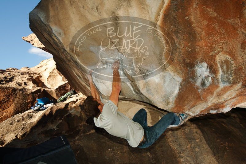 Bouldering in Hueco Tanks on 12/01/2018 with Blue Lizard Climbing and Yoga

Filename: SRM_20181201_1620190.jpg
Aperture: f/8.0
Shutter Speed: 1/250
Body: Canon EOS-1D Mark II
Lens: Canon EF 16-35mm f/2.8 L