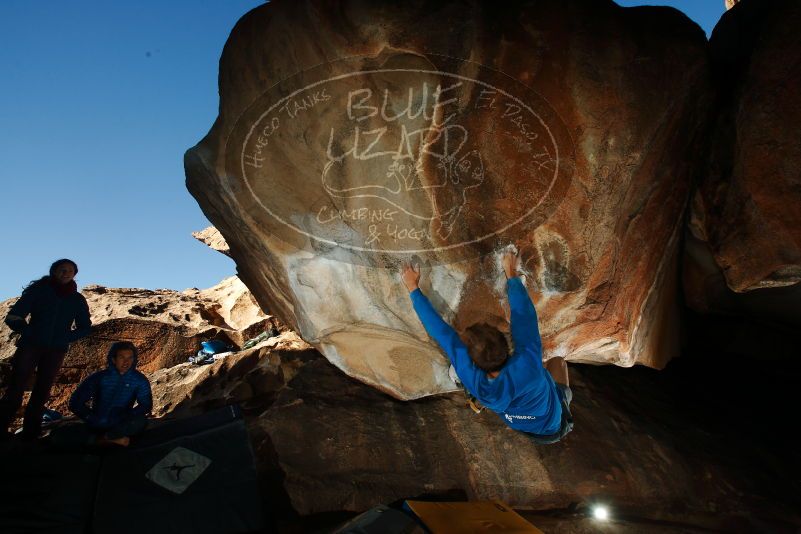 Bouldering in Hueco Tanks on 12/01/2018 with Blue Lizard Climbing and Yoga

Filename: SRM_20181201_1622480.jpg
Aperture: f/8.0
Shutter Speed: 1/250
Body: Canon EOS-1D Mark II
Lens: Canon EF 16-35mm f/2.8 L