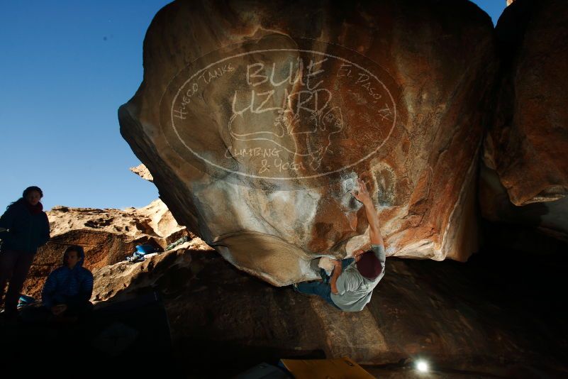 Bouldering in Hueco Tanks on 12/01/2018 with Blue Lizard Climbing and Yoga

Filename: SRM_20181201_1624230.jpg
Aperture: f/8.0
Shutter Speed: 1/250
Body: Canon EOS-1D Mark II
Lens: Canon EF 16-35mm f/2.8 L