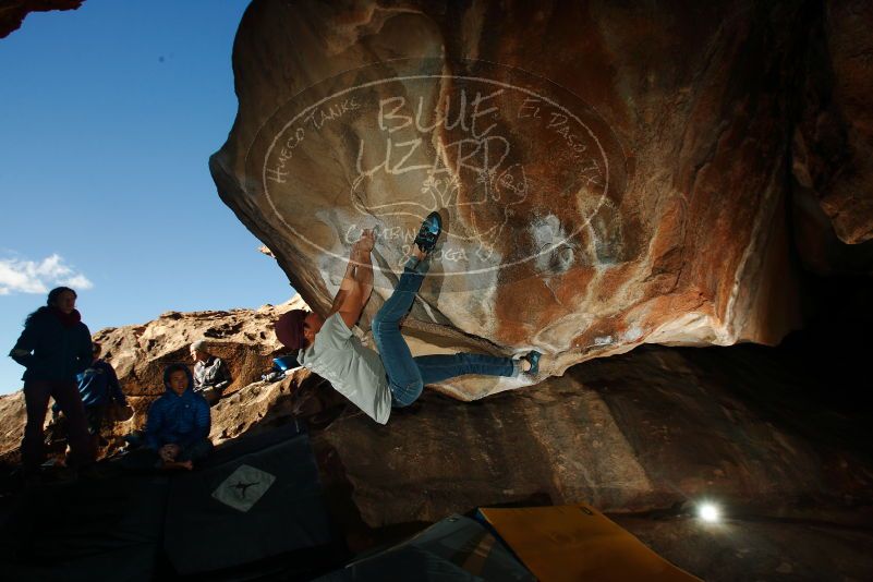 Bouldering in Hueco Tanks on 12/01/2018 with Blue Lizard Climbing and Yoga

Filename: SRM_20181201_1624450.jpg
Aperture: f/8.0
Shutter Speed: 1/250
Body: Canon EOS-1D Mark II
Lens: Canon EF 16-35mm f/2.8 L