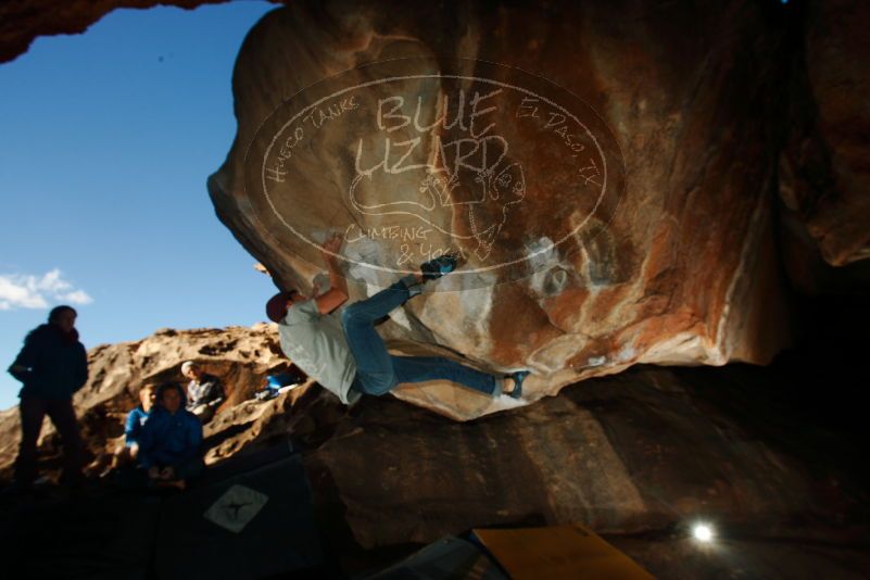 Bouldering in Hueco Tanks on 12/01/2018 with Blue Lizard Climbing and Yoga

Filename: SRM_20181201_1624500.jpg
Aperture: f/8.0
Shutter Speed: 1/250
Body: Canon EOS-1D Mark II
Lens: Canon EF 16-35mm f/2.8 L