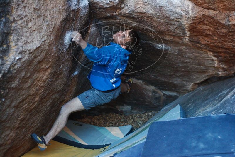 Bouldering in Hueco Tanks on 12/01/2018 with Blue Lizard Climbing and Yoga

Filename: SRM_20181201_1714270.jpg
Aperture: f/2.8
Shutter Speed: 1/250
Body: Canon EOS-1D Mark II
Lens: Canon EF 50mm f/1.8 II