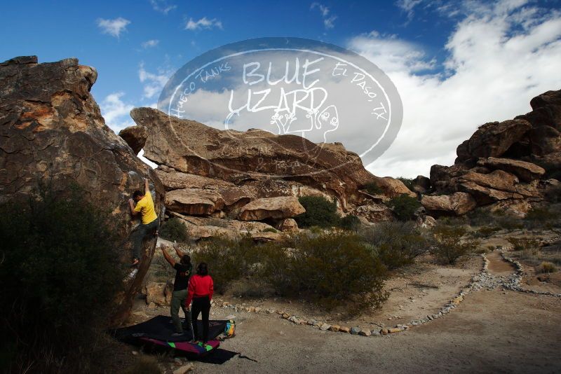 Bouldering in Hueco Tanks on 12/02/2018 with Blue Lizard Climbing and Yoga

Filename: SRM_20181202_1108540.jpg
Aperture: f/7.1
Shutter Speed: 1/250
Body: Canon EOS-1D Mark II
Lens: Canon EF 16-35mm f/2.8 L