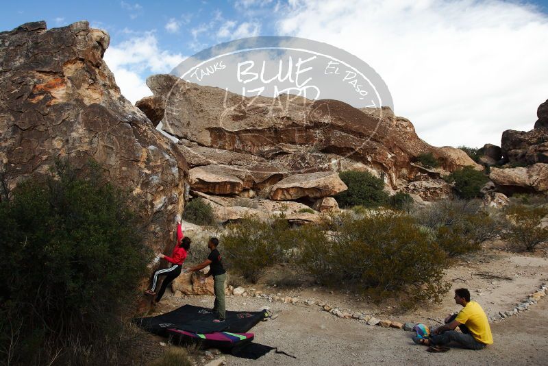 Bouldering in Hueco Tanks on 12/02/2018 with Blue Lizard Climbing and Yoga

Filename: SRM_20181202_1110070.jpg
Aperture: f/5.6
Shutter Speed: 1/250
Body: Canon EOS-1D Mark II
Lens: Canon EF 16-35mm f/2.8 L