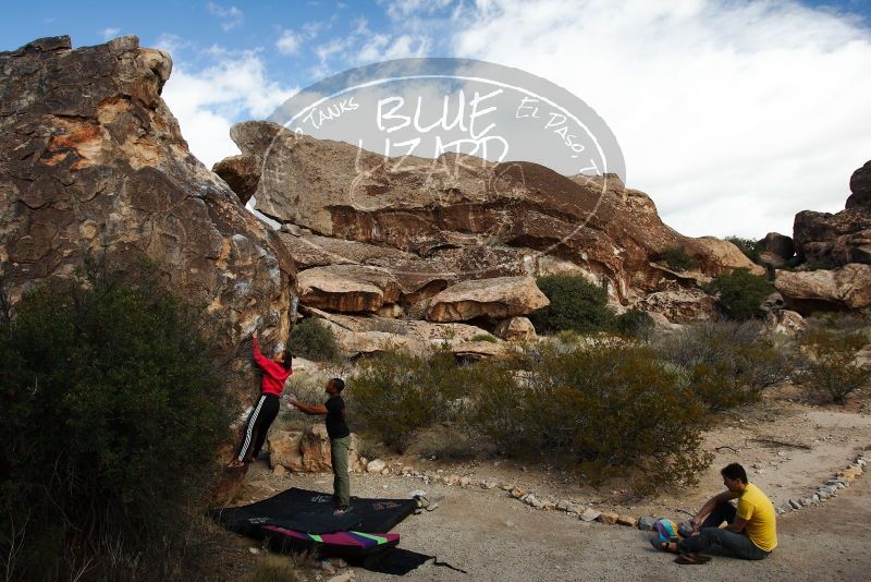 Bouldering in Hueco Tanks on 12/02/2018 with Blue Lizard Climbing and Yoga

Filename: SRM_20181202_1110110.jpg
Aperture: f/5.6
Shutter Speed: 1/250
Body: Canon EOS-1D Mark II
Lens: Canon EF 16-35mm f/2.8 L