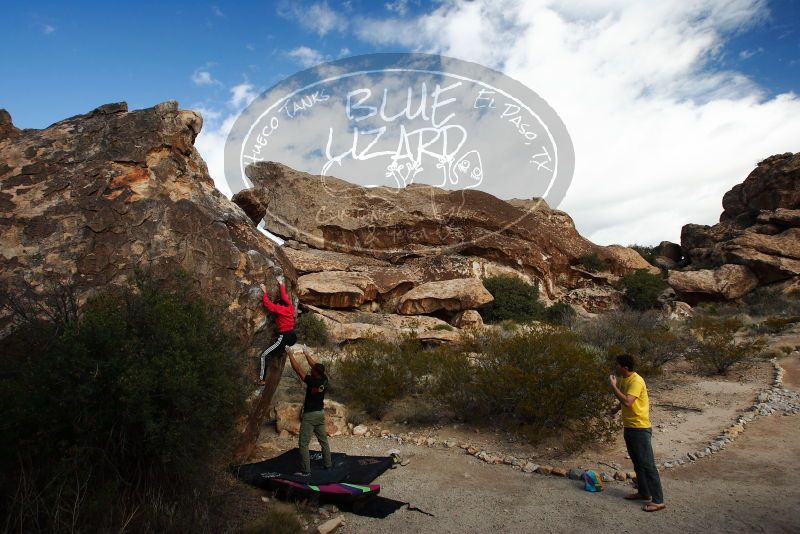 Bouldering in Hueco Tanks on 12/02/2018 with Blue Lizard Climbing and Yoga

Filename: SRM_20181202_1110410.jpg
Aperture: f/5.6
Shutter Speed: 1/250
Body: Canon EOS-1D Mark II
Lens: Canon EF 16-35mm f/2.8 L