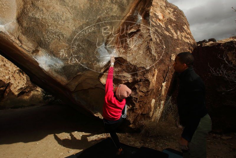 Bouldering in Hueco Tanks on 12/02/2018 with Blue Lizard Climbing and Yoga

Filename: SRM_20181202_1440430.jpg
Aperture: f/8.0
Shutter Speed: 1/250
Body: Canon EOS-1D Mark II
Lens: Canon EF 16-35mm f/2.8 L