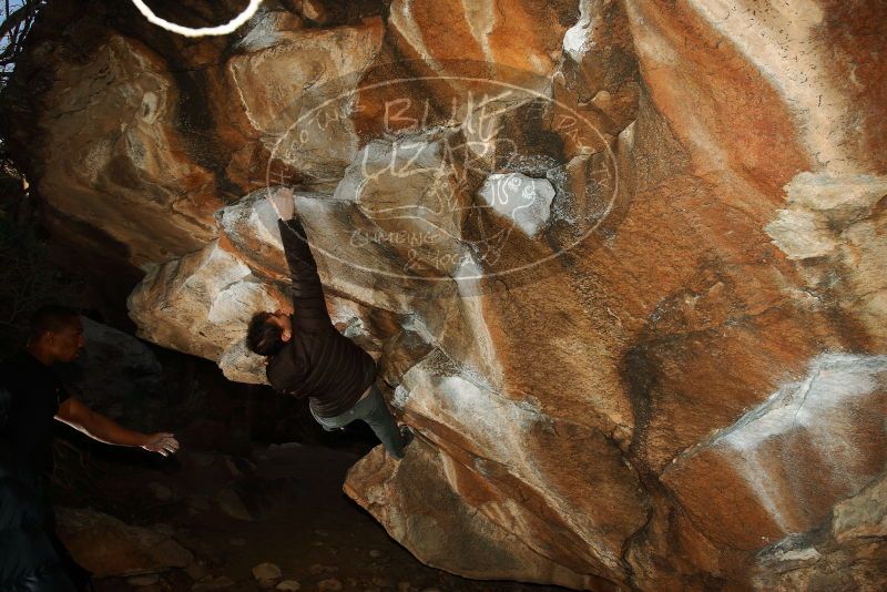 Bouldering in Hueco Tanks on 12/02/2018 with Blue Lizard Climbing and Yoga

Filename: SRM_20181202_1615170.jpg
Aperture: f/7.1
Shutter Speed: 1/250
Body: Canon EOS-1D Mark II
Lens: Canon EF 16-35mm f/2.8 L