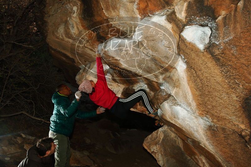 Bouldering in Hueco Tanks on 12/02/2018 with Blue Lizard Climbing and Yoga

Filename: SRM_20181202_1622430.jpg
Aperture: f/7.1
Shutter Speed: 1/250
Body: Canon EOS-1D Mark II
Lens: Canon EF 16-35mm f/2.8 L