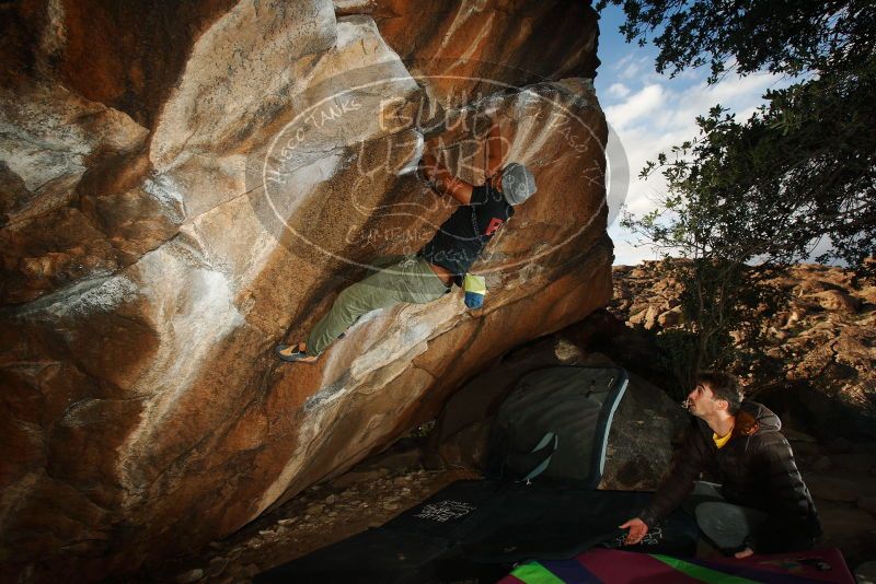 Bouldering in Hueco Tanks on 12/02/2018 with Blue Lizard Climbing and Yoga

Filename: SRM_20181202_1631190.jpg
Aperture: f/7.1
Shutter Speed: 1/250
Body: Canon EOS-1D Mark II
Lens: Canon EF 16-35mm f/2.8 L