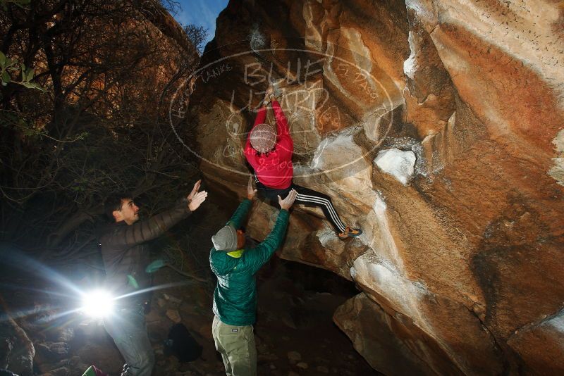 Bouldering in Hueco Tanks on 12/02/2018 with Blue Lizard Climbing and Yoga

Filename: SRM_20181202_1642210.jpg
Aperture: f/7.1
Shutter Speed: 1/250
Body: Canon EOS-1D Mark II
Lens: Canon EF 16-35mm f/2.8 L