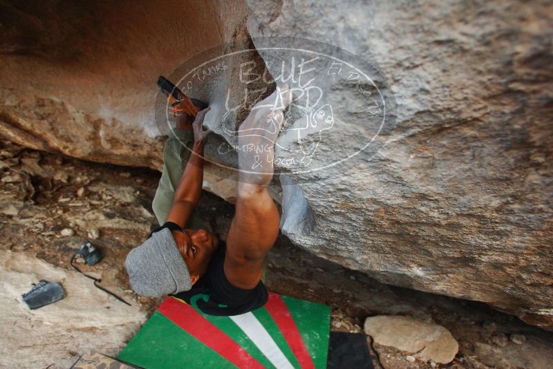 Bouldering in Hueco Tanks on 12/02/2018 with Blue Lizard Climbing and Yoga

Filename: SRM_20181202_1743010.jpg
Aperture: f/3.2
Shutter Speed: 1/200
Body: Canon EOS-1D Mark II
Lens: Canon EF 16-35mm f/2.8 L