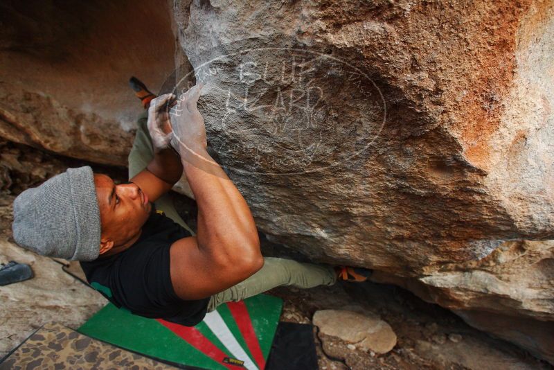 Bouldering in Hueco Tanks on 12/02/2018 with Blue Lizard Climbing and Yoga

Filename: SRM_20181202_1743051.jpg
Aperture: f/4.0
Shutter Speed: 1/200
Body: Canon EOS-1D Mark II
Lens: Canon EF 16-35mm f/2.8 L